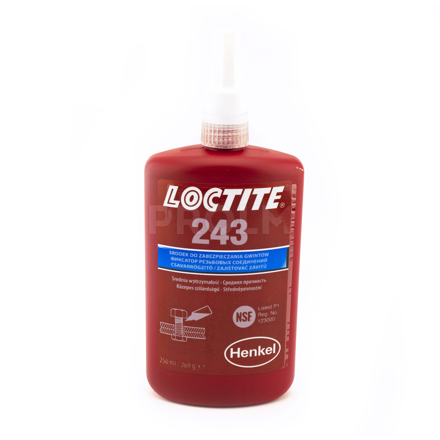 Резьбовой фиксатор средней прочности Локтайт  Loctite 243 BO250ML