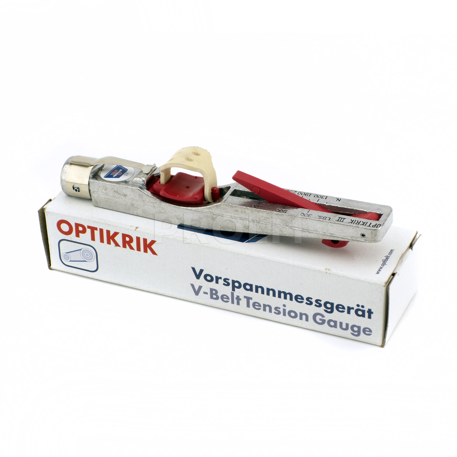 Измерительный прибор для измерения натяжения клиновых, многоручьевых и поликлиновых ремней  OPTIBELT Optikrik III