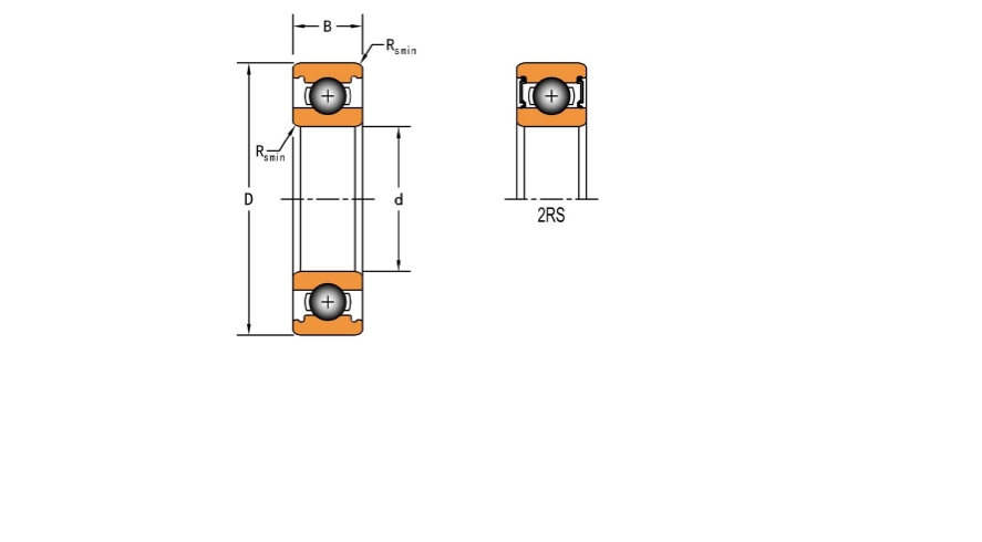 Подшипник  TIMKEN 61806-2RS