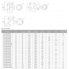Муфта эластомерная LF-B-D40-L55-12,7-12