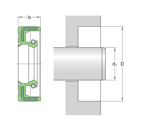 Манжета  SKF 100X145X12 HMSA10 RG