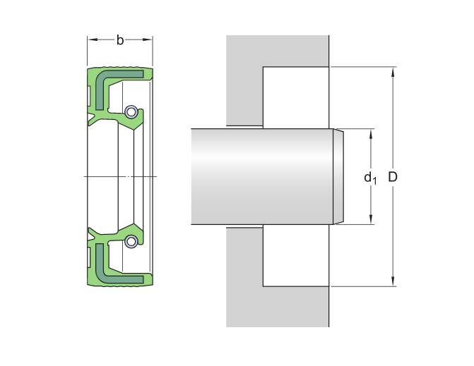 Манжета  SKF 160X190X15 HMSA10 V