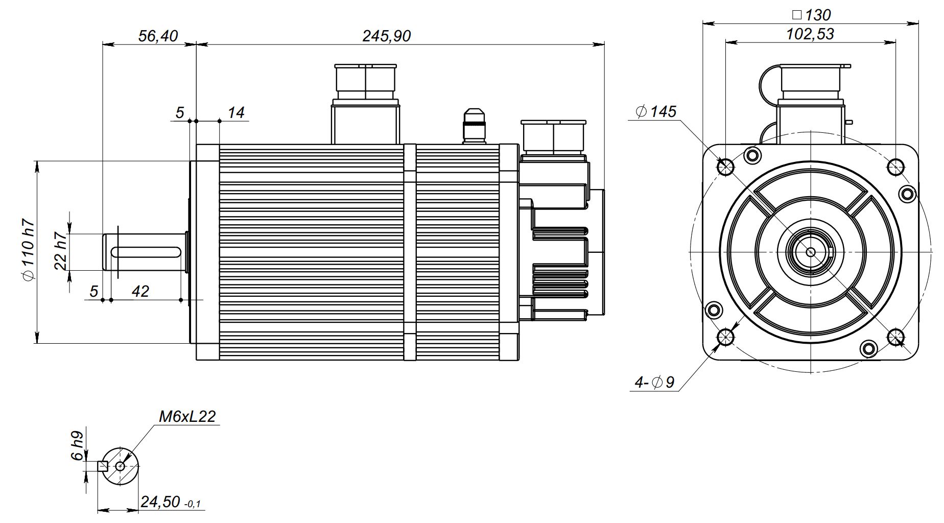 Серводвигатель  ArtNC ArtNC2-1W50S25GBM