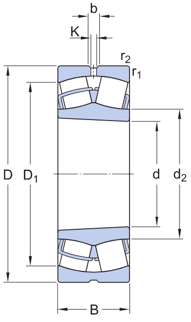 Подшипник  SKF 22220 EK