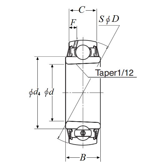 Подшипник  NTN UK211D1