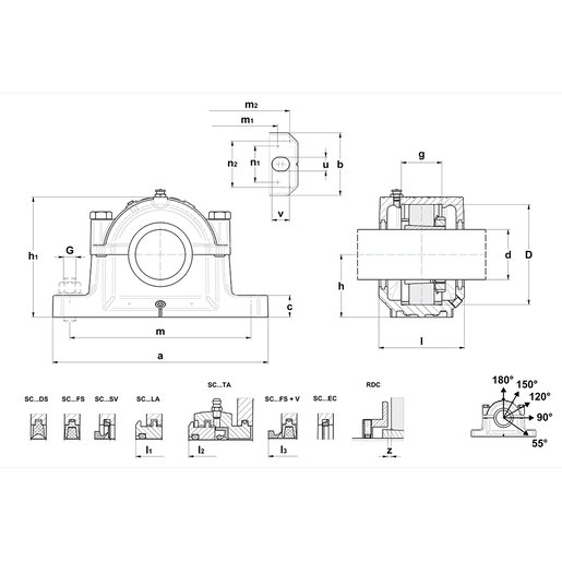 Корпус без подшипника  SNR SNC517