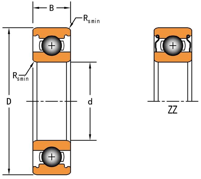 Подшипник  TIMKEN 619/8-ZZ