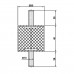 Виброизолятор резинометаллический  ArtNC 50.40 A (M10x28)