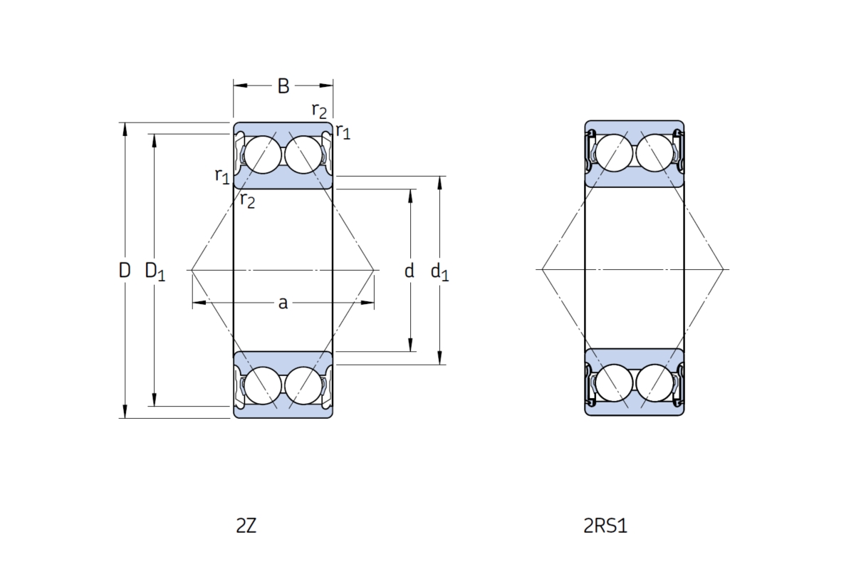 Подшипник  SKF 3207 A-2Z/C3MT33