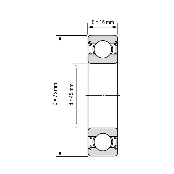 Подшипник  ArtNC 6009-2Z